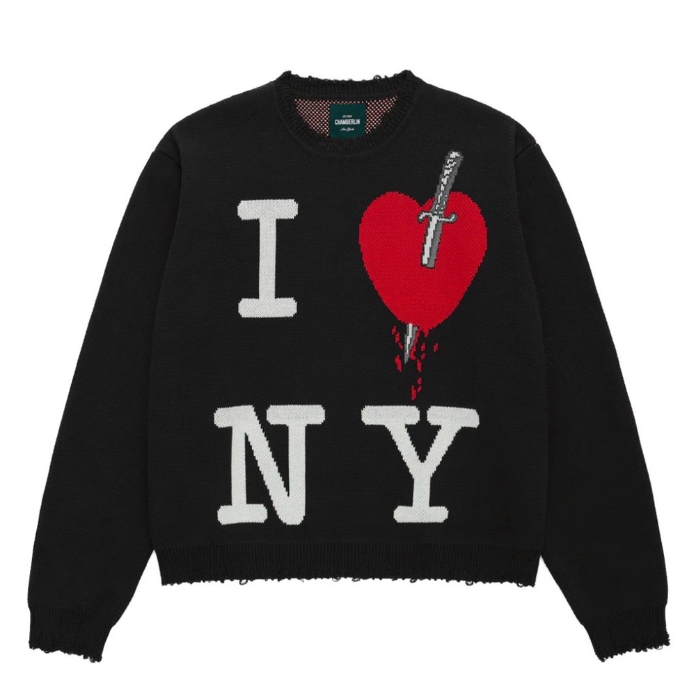 CHAMBERLIN BRAND “Stabby” Black Sweatshirt